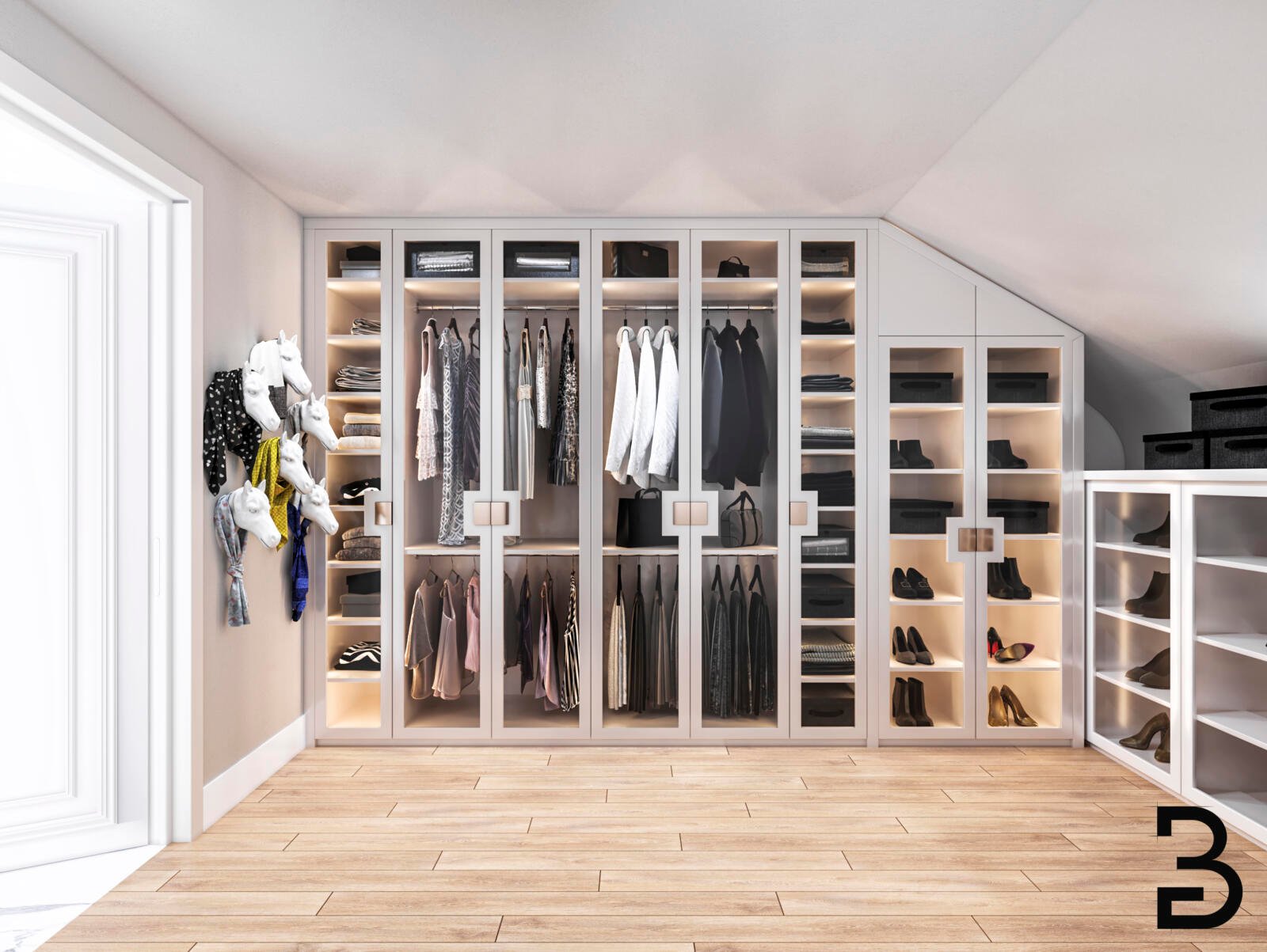 Ankleidezimmer Glasfront Friedberg