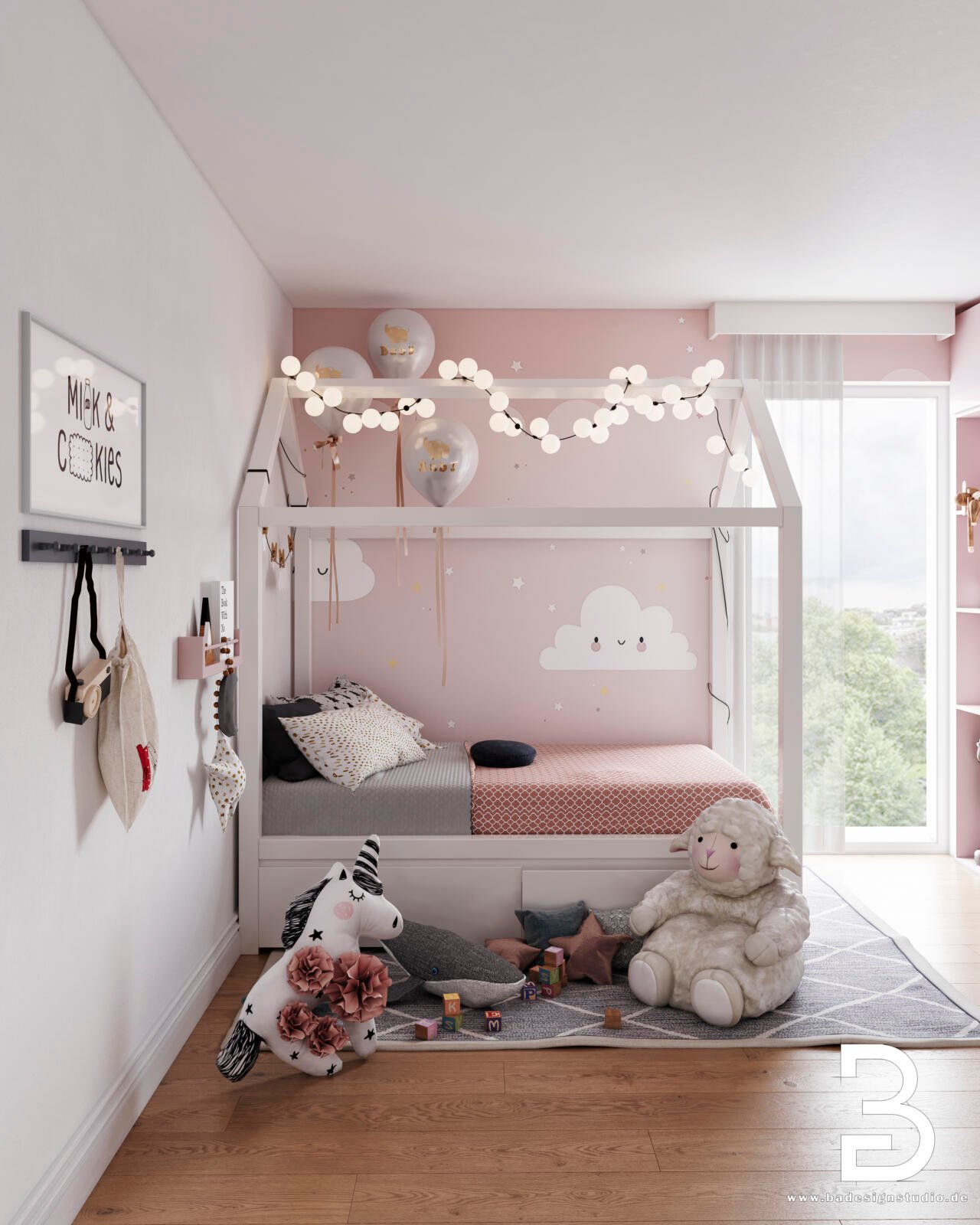 Rosa Kinderzimmer Familie Pollman Köln