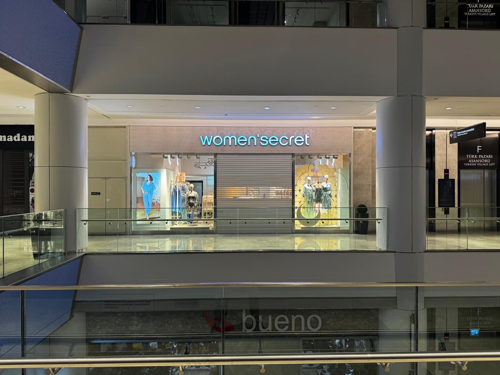 Ladenbau Womensecret Istanbul – Store-Fassade im Einkaufszentrum