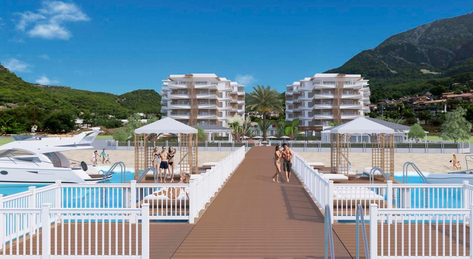 Moderne Fassadengestaltung Lykia Residence Antalya