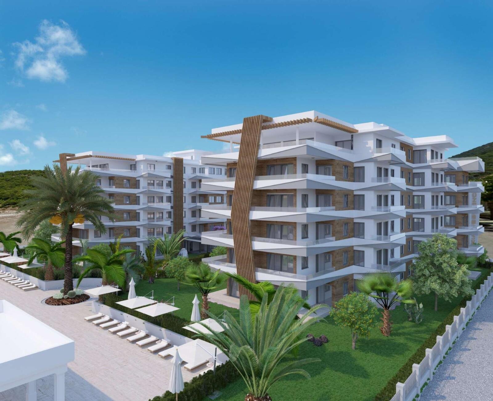 Holz-Design Balkon Gestaltung Lykia Residence Antalya