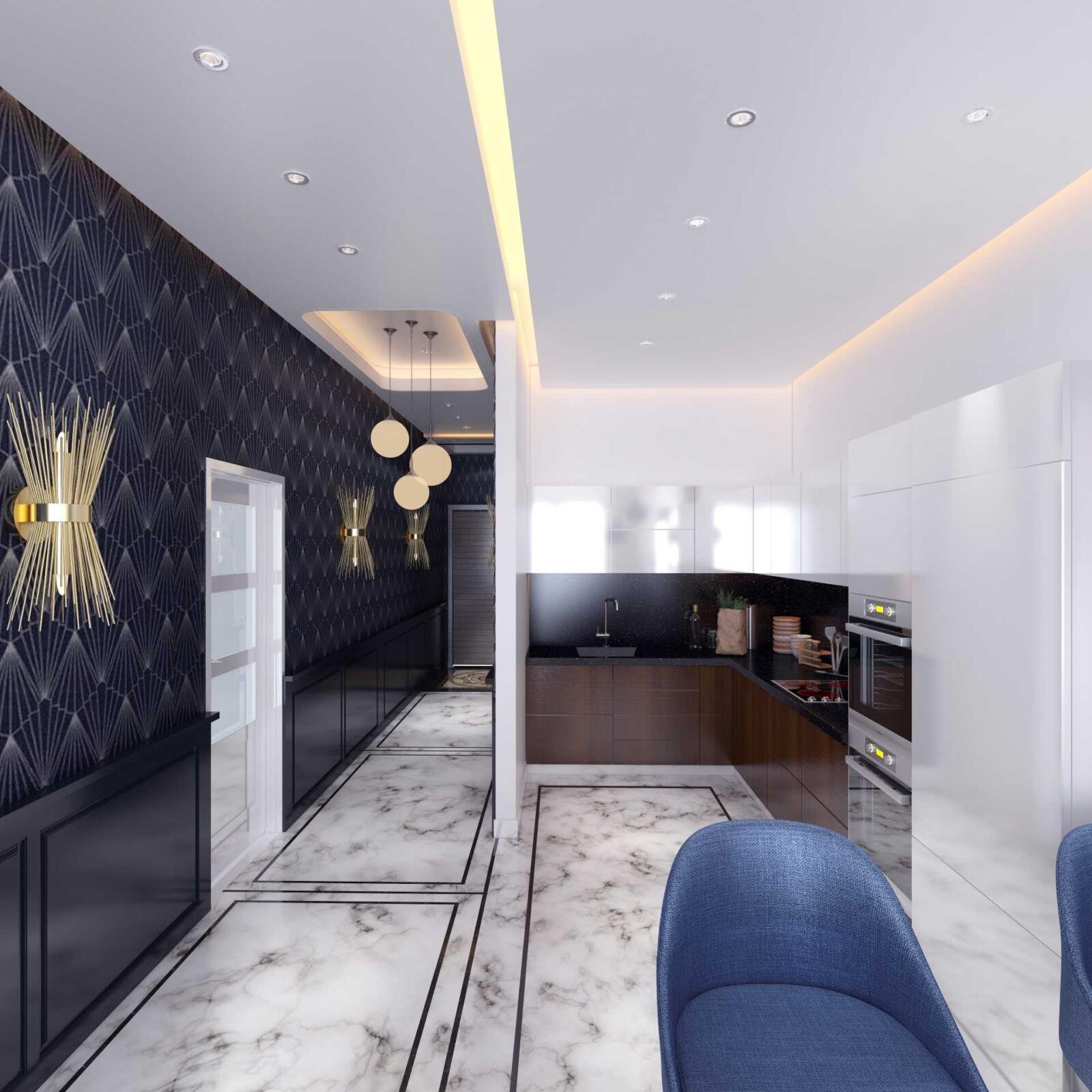 Hochwertige Kücheneinrichtung Lykia Residence Antalya