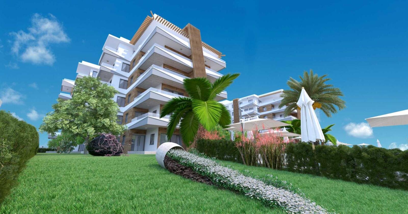 Grünanlage Lykia Residence Antalya Wohnresidenz