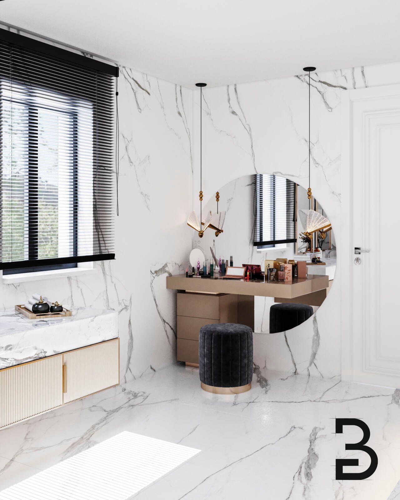 Master-Badezimmer Friedberg Familie Barak