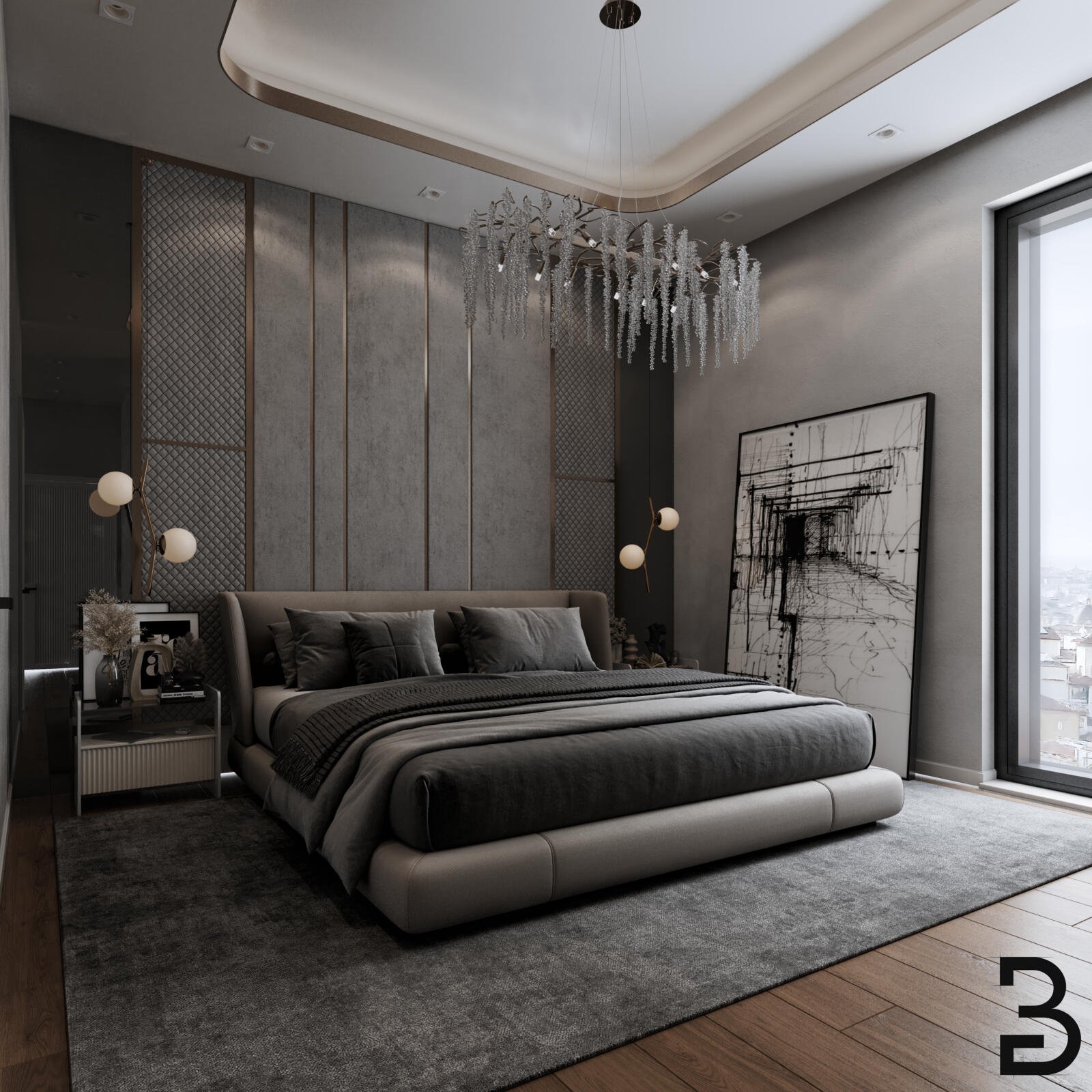 Luxuriöses Master-Schlafzimmer Design Rodgau