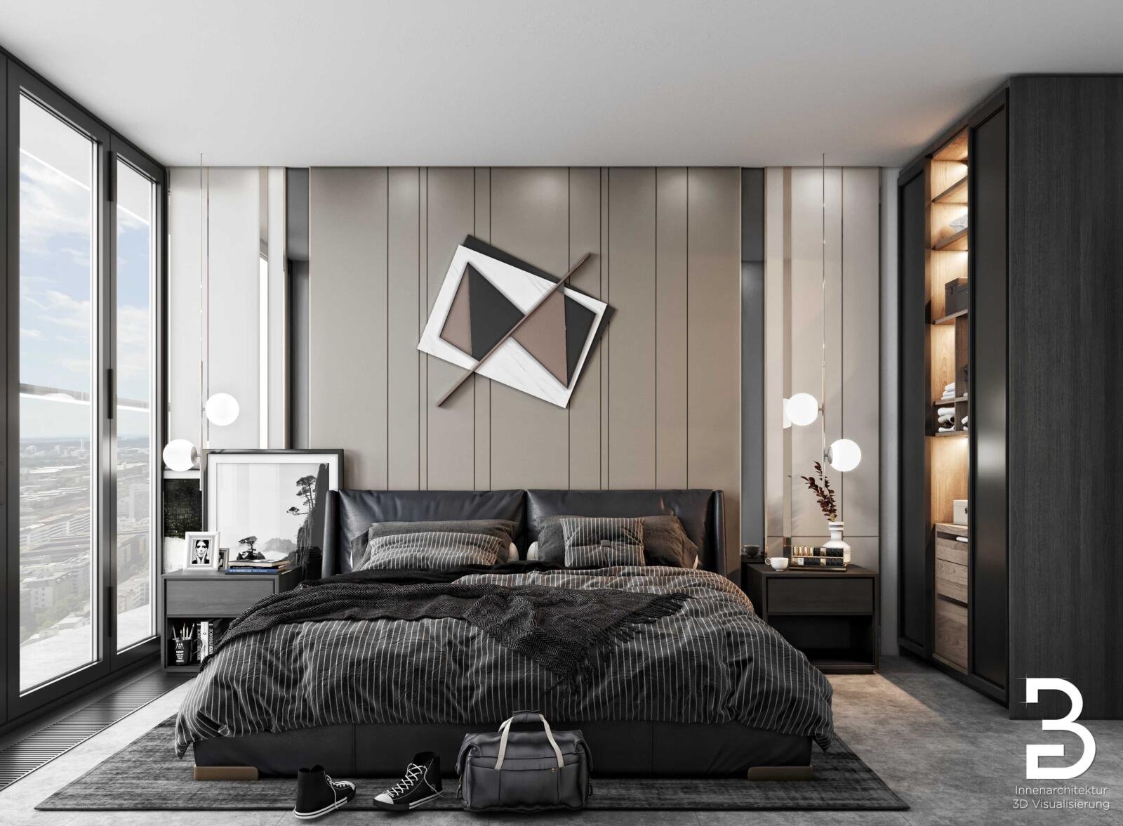 Schlafzimmer-Suite Familie Pallandt Frankfurt