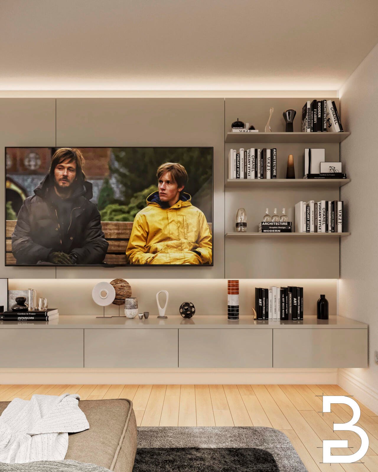 Schlafzimmer TV-Bereich Friedberg Barak