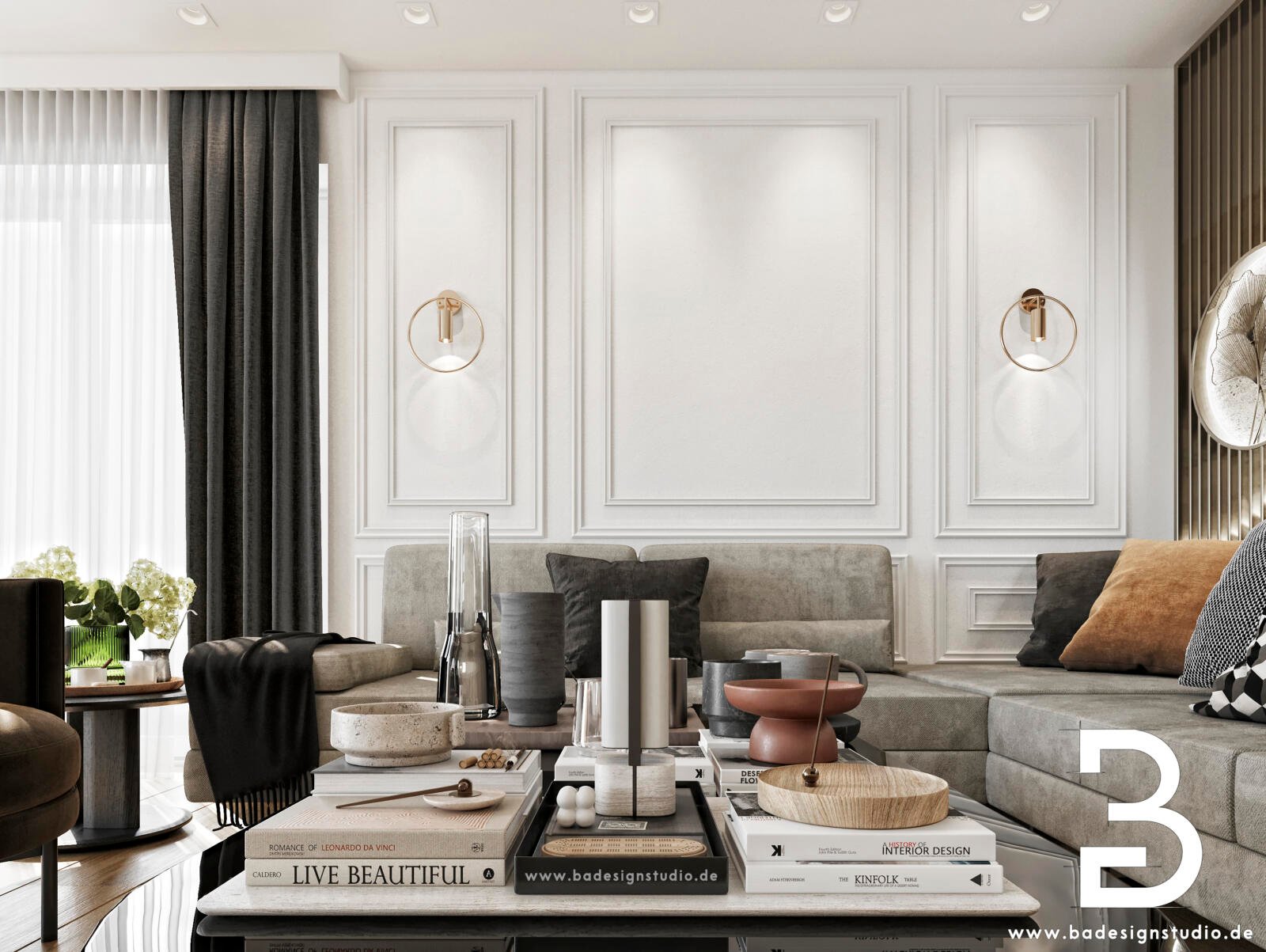 Modernes Wohnzimmer TV-Bereich Köln